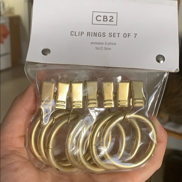 SOLD🛎 Curtains/panels clip rings. Four sets of 7. - Picture 4 of 5